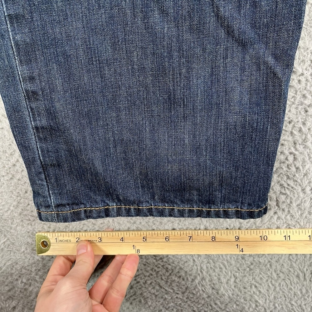 Levi's Jeans Mens 40x32 Blue 569 Loose Straight Fit Dark Wash 100% Cotton Denim - Picture 13 of 14